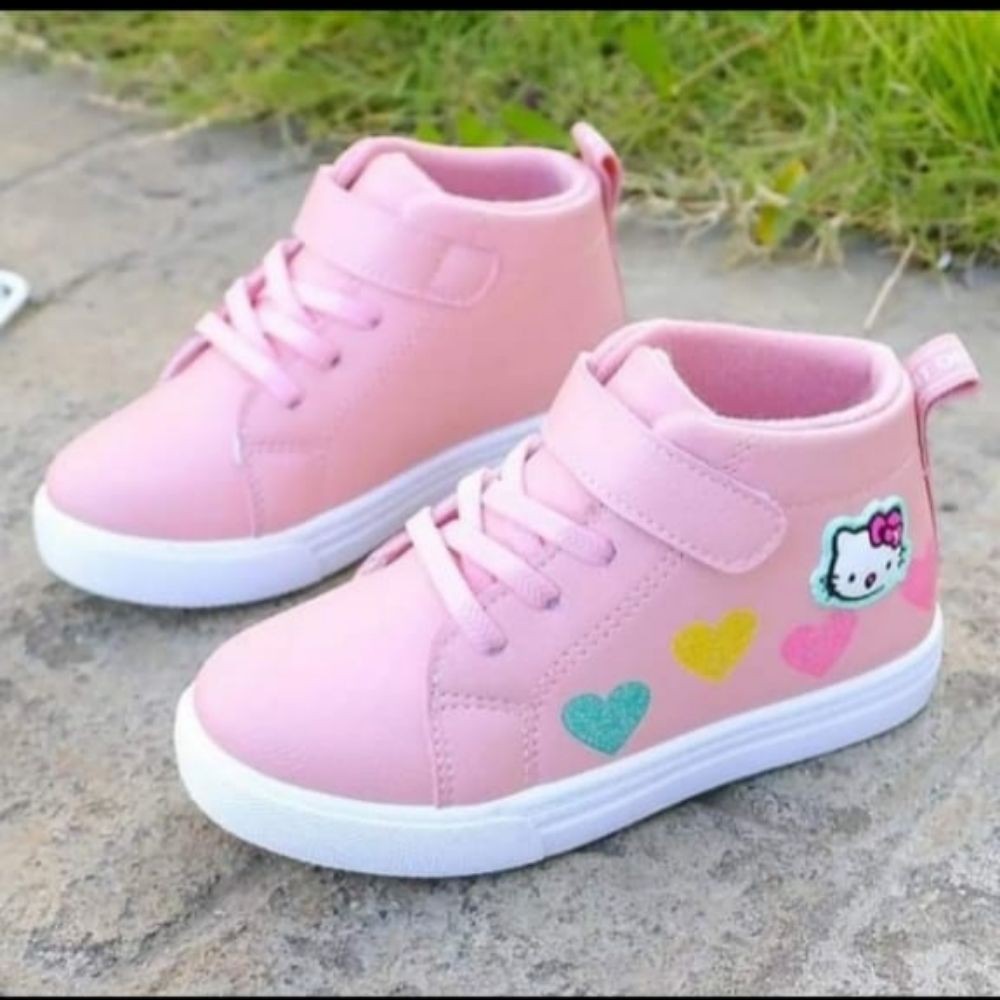 Sepatu sneaker anak tk perempuan model boot