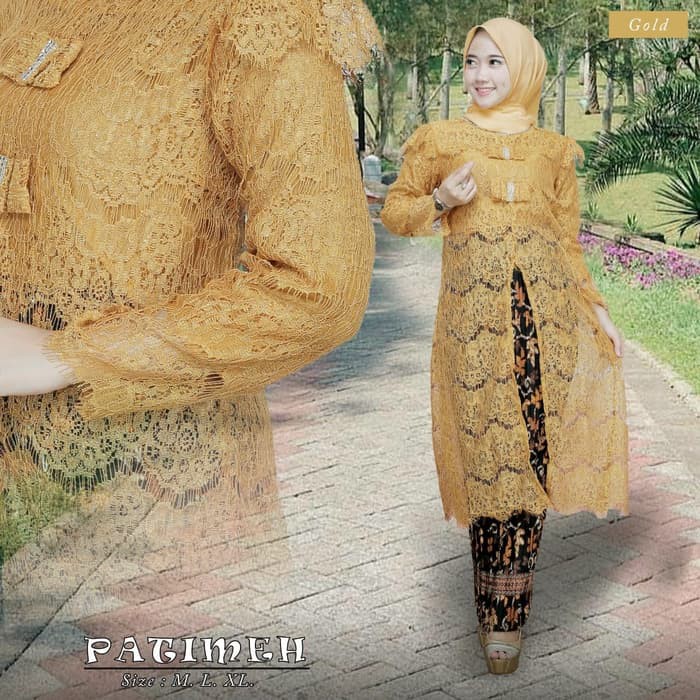 set kebaya brukat patimeh berkualitas