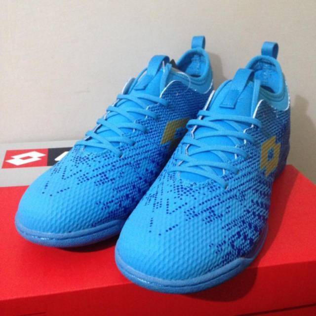 Promo Sepatu Futsal Lotto Spark IN Solid Pacific Blue L01040048 Original BNIB