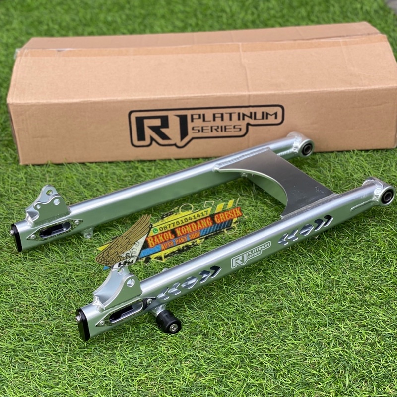 swing arm arem almini R1 platinum series pnp gl pro/max megapro detail sama dengan k2R kawahara
