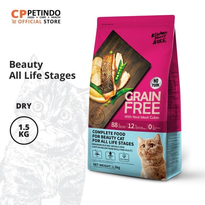 

Cppetindo Kitchen Flavor Gf Beauty Cat Food For All Stages 1,5Kg