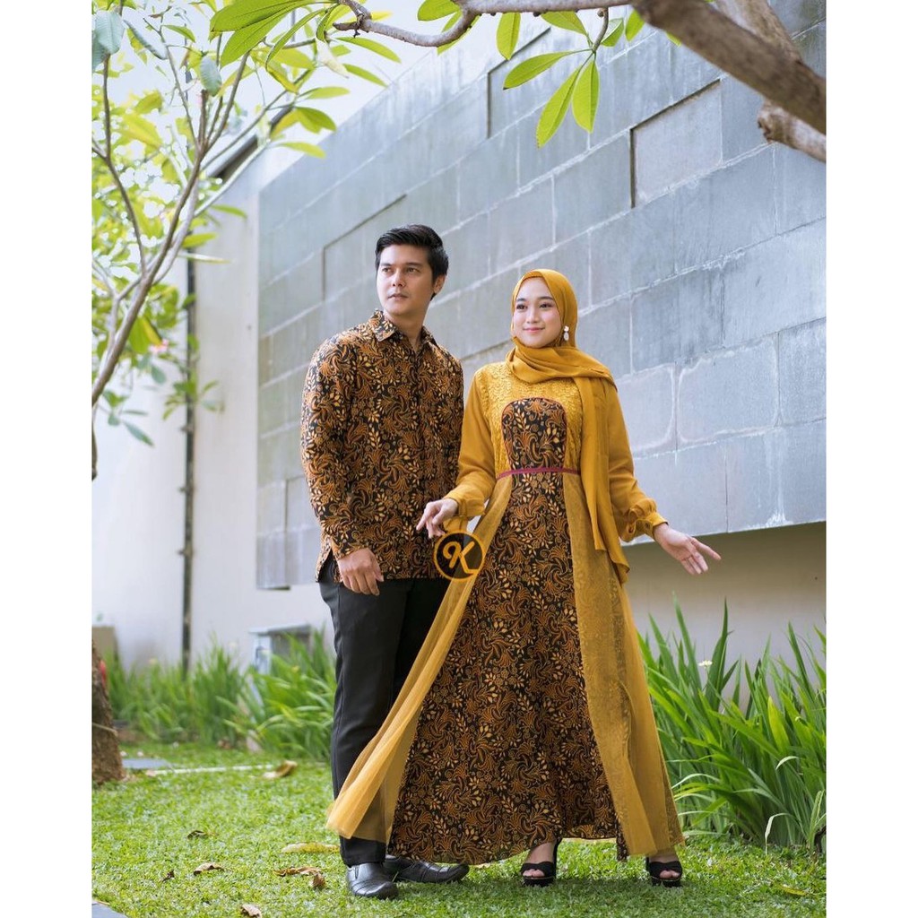 (TERMURAH ADA JUMBO) Set Batik Gamis Outer Batik Kemeja Batik Gamis Batik Sarimbit Batik Model Terba
