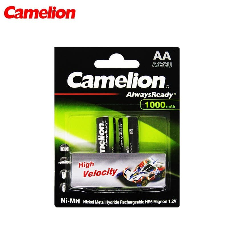 RECHARGEABLE BATTERY AA 1000 MAH CAMELION VELOCITY BATTERY CHARGE ISI 2