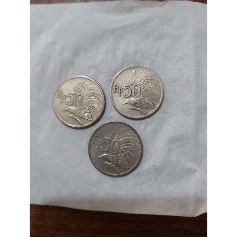 uang koin 50 perak tahun 1971