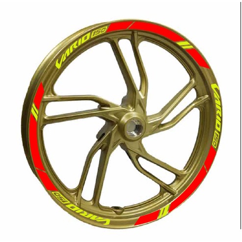 STIKER VELG VARIO 150 VELG GOLD NEW DESIGN ZFSTIKER