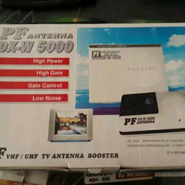 Boster PF Antena DX W 5000 UHF TV Penguat Sinyal Booster Digital DXW 5000