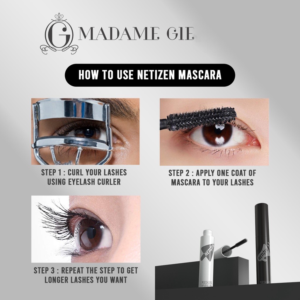 Madame Gie Mascara Netizen | Make Up Maskara Waterproof