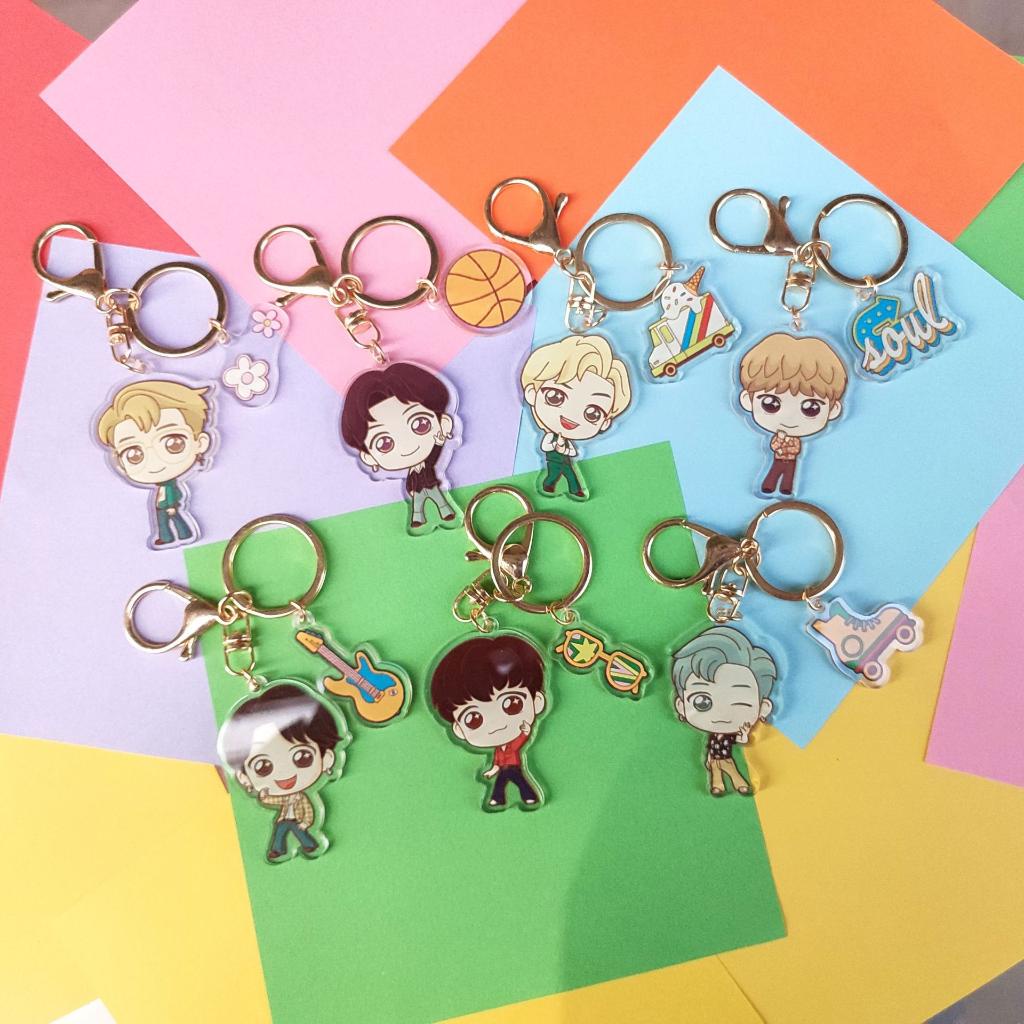Gantungan Kunci Desain KPOP BTS TINYTAN Bahan Akrilik