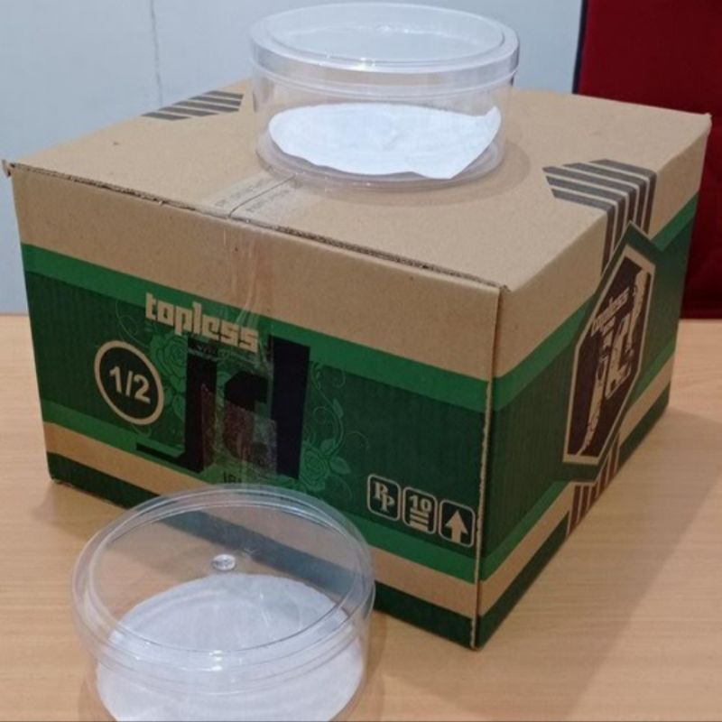 TERMURAH TOPLES KUE KERING bulat 500gr 12pcs/TOPLES PP BENING BULAT 1/2kg/TOPLES NASTAR/TEMPAT KUE K