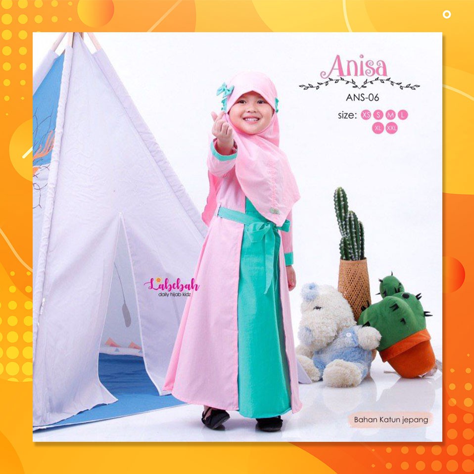 GAMIS ANAK 1TAHUN 2TAHUN LABEBAH ORIGINAL / GAMIS ANAK PEREMPUAN MURAH / BAJU MUSLIM ANAK MURAH