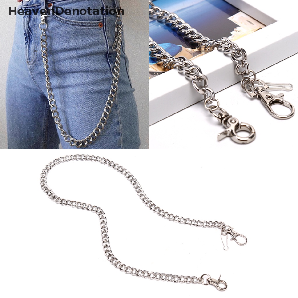 [HeavenDenotation] 60cm Long Keyring Keychain Chain Hipster Pant Jean Key Wallet Belt Ring Clip