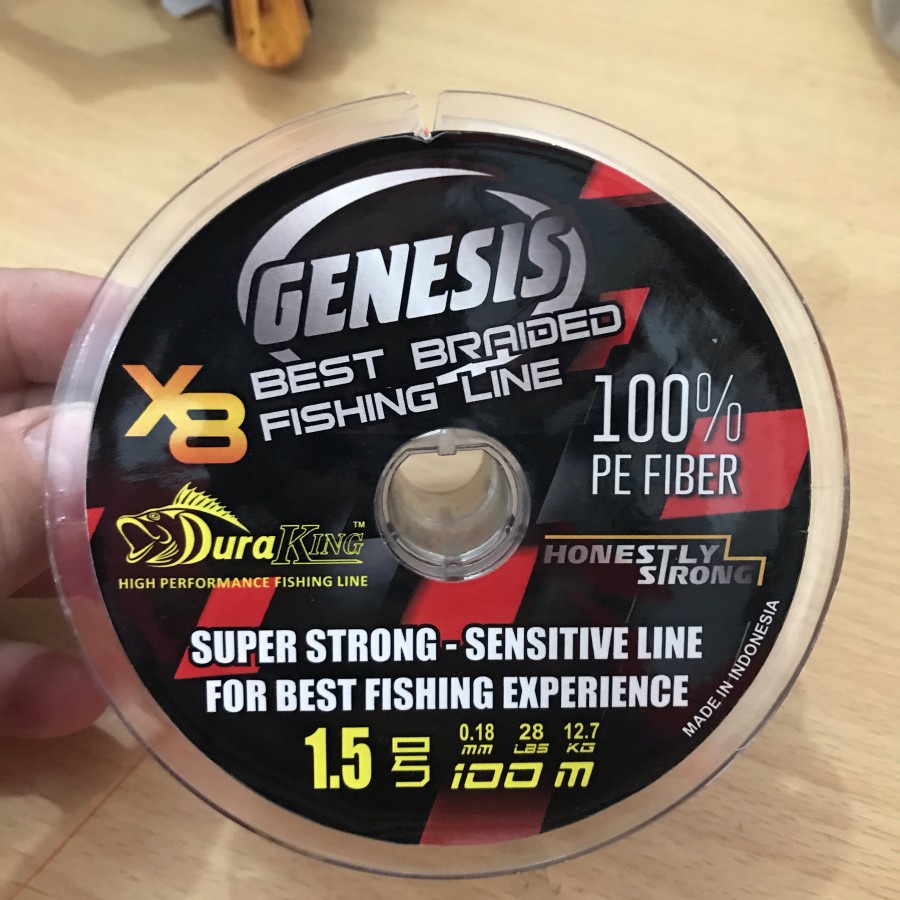 Senar PE genesis X8 dan x12 multicolour