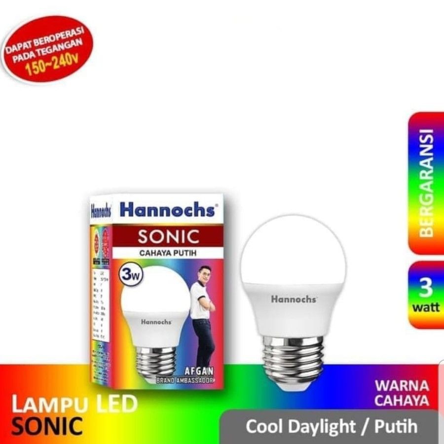 Hannochs Sonic lampu LED 3W - Putih