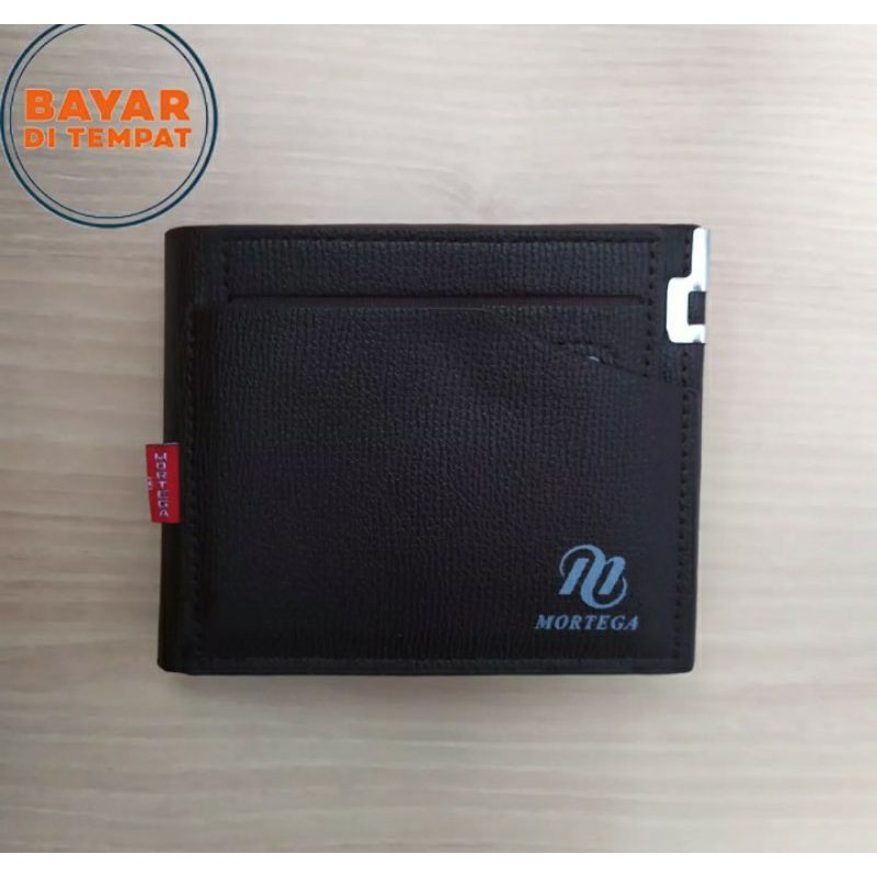 Dompet Pria Dompet Kulit Pria Lipat Dua Bahan Kulit PU