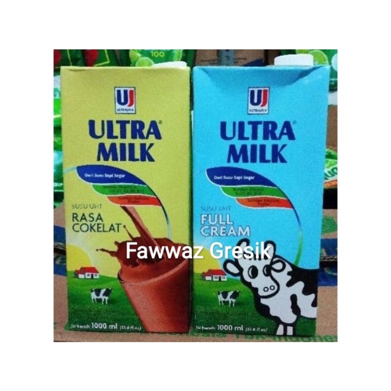 Susu Ultramilk / Putih Plain / Coklat  / Ultra UHT/ Full Cream 1 Liter