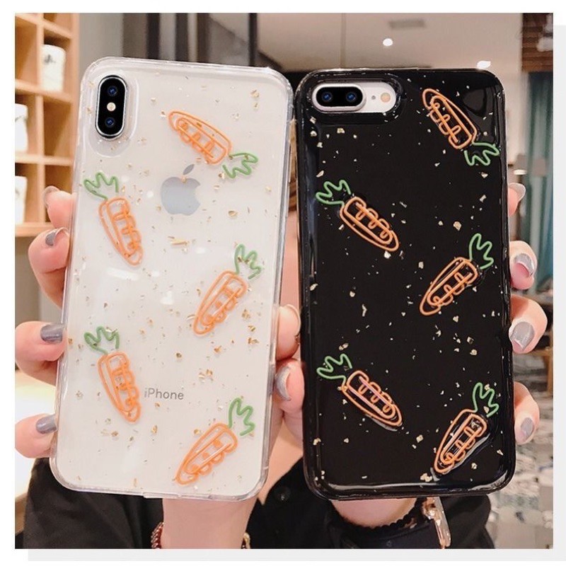 Carrot Case iPhone Oppo Vivo Xiaomi Samsung Realme C12 C15 C11 C3 A53 A21s Reno 5 4 6 7 M21 M31 S21