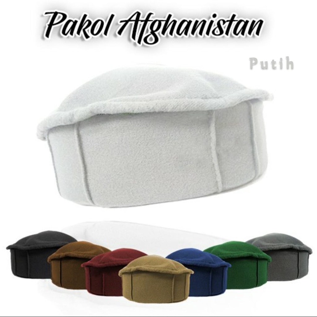 Peci Pakol Peci Taliban Original Peci Afgan Aneka Warna Peci Dewasa Pakol Afganistan(COD)