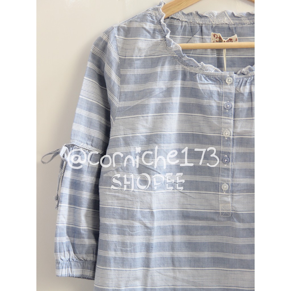 Corniche Lia Stripe Baby Doll Blue - TO231250