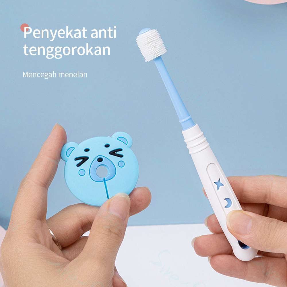 Sweetybayi Sikat gigi anak antibakteri nano pembersih mulut bayi toothbrush baby