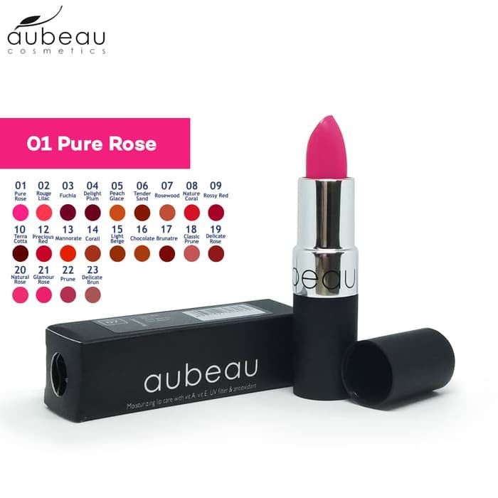 Aubeau Lipstick Moist Berkualitas BPOM HALAL Aman