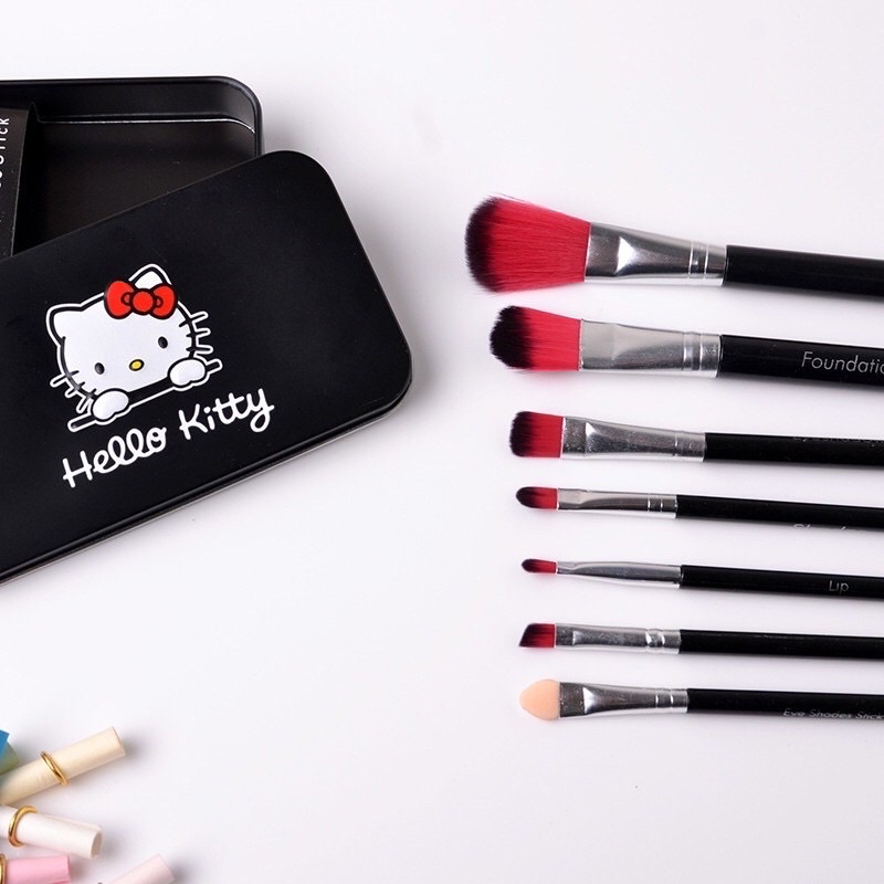 ✨NAGIHI✨ Kuas Make Up 7 in 1 Hello Kitty / Make Up Tools / Make Up Brush / Set Kuas Make Up