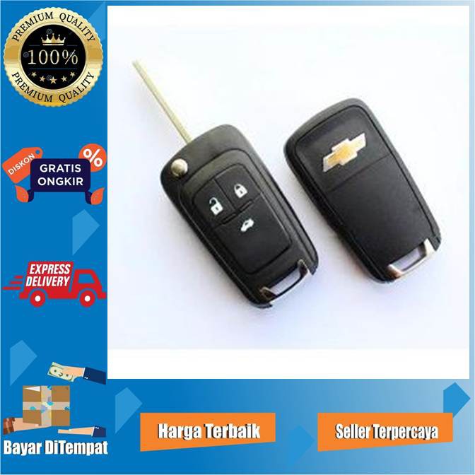 CASING KUNCI CHERVROLET 3 TOMBOL - COVER CASE KUNCI REMOTE CHEVROLET TRAX AVEO CRUZE ORLANDO SPIN