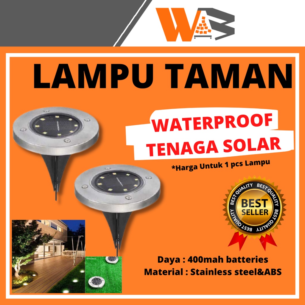 COD Lampu Taman Tenaga Surya Lampu Outdoor Solar Cell Tenaga Matahari Tancap Dekorasi Taman 8 LED Waterproof D02