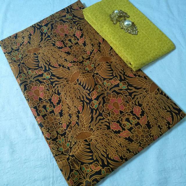 Kain Batik Jarik Sogan Hitam/Kain batik Murah Pekalongan L01