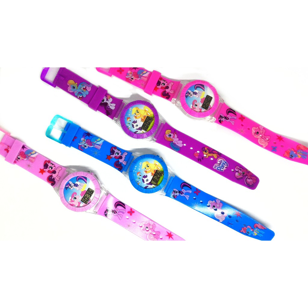 Promo Terbaru! JAM TANGAN ANAK PEREMPUAN MY LITTLE PONY KUDA PONY LAMPU MUSIK DIGITAL