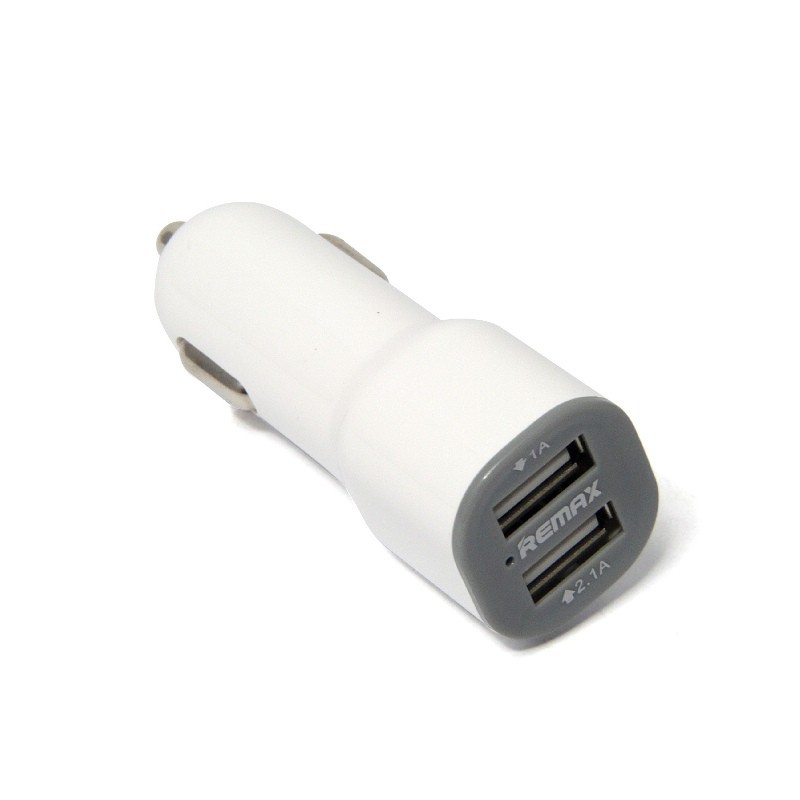 Travel Adaptor Car Charger Remax Duck Shape 2 Port USB Charger Mobil 2.1 A CC201 New Original