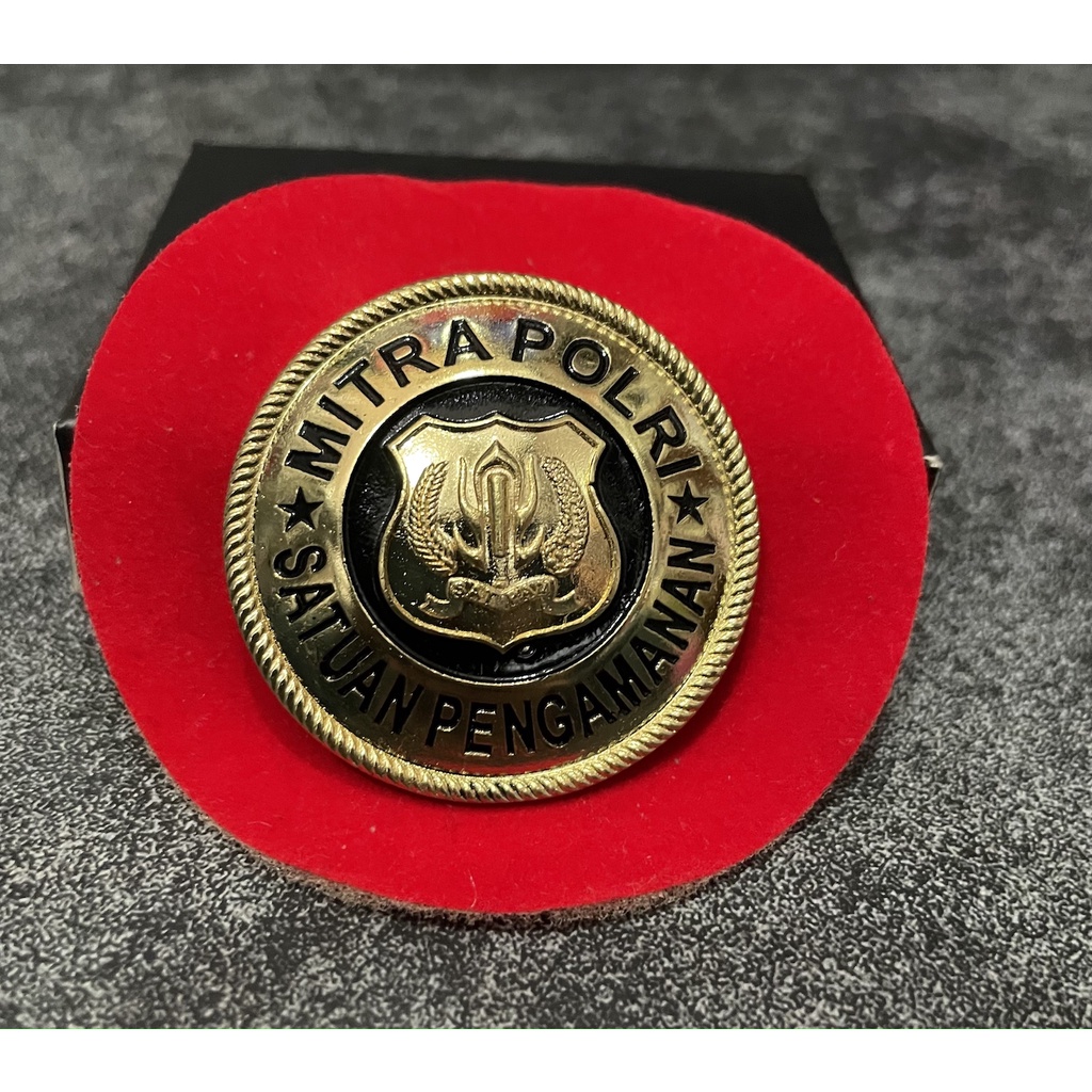Pin Mitra Polri Satpam Mika (Magnet) - Pin Satpampol - Pin Mitra Polri Satpam Mika