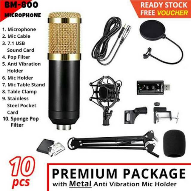 Microphone youtuber BM 800