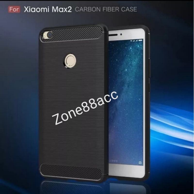 Xiaomi Max 2 Silicon Case Softcase iPAKY Carbon Casing Cover TPU