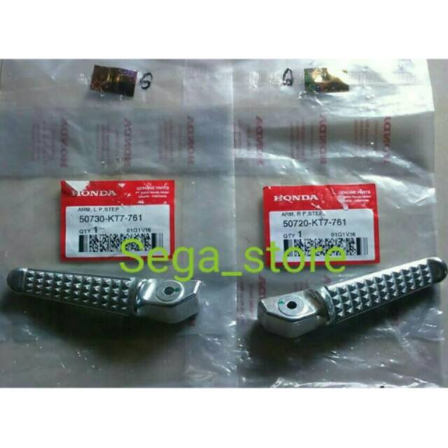 Footstep belakang honda new CB 150 R led / new CBR 150 led / sonic 150 / supra 150 GTR original AHM