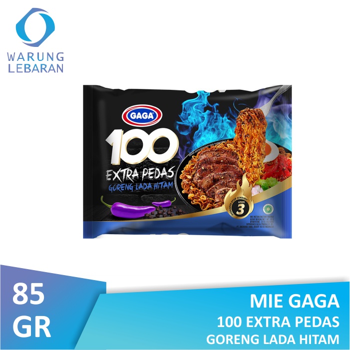 

Mie Gaga 100 Ekstra Pedas Goreng Lada Hitam 85gr