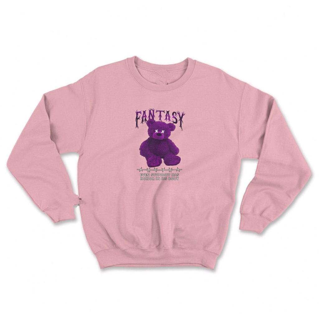 SWEATER WANITA FANTASY BEAR / BAJU WANITA PREMIUM FLEECE TEBAL HALUS TERBARU'