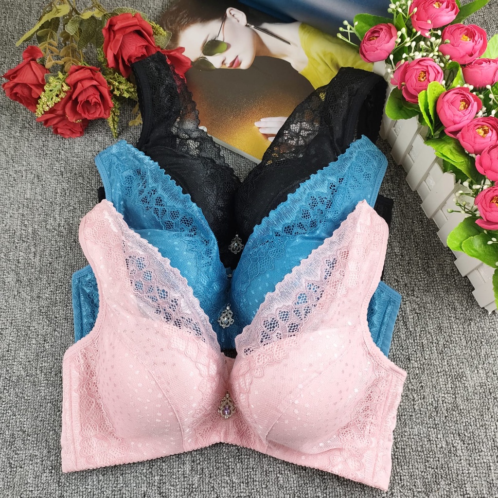 BRA WANITA BW- 8833 IMPORT  ADA KAWAT BUSA SUPER TEBAL SIZE 32-38