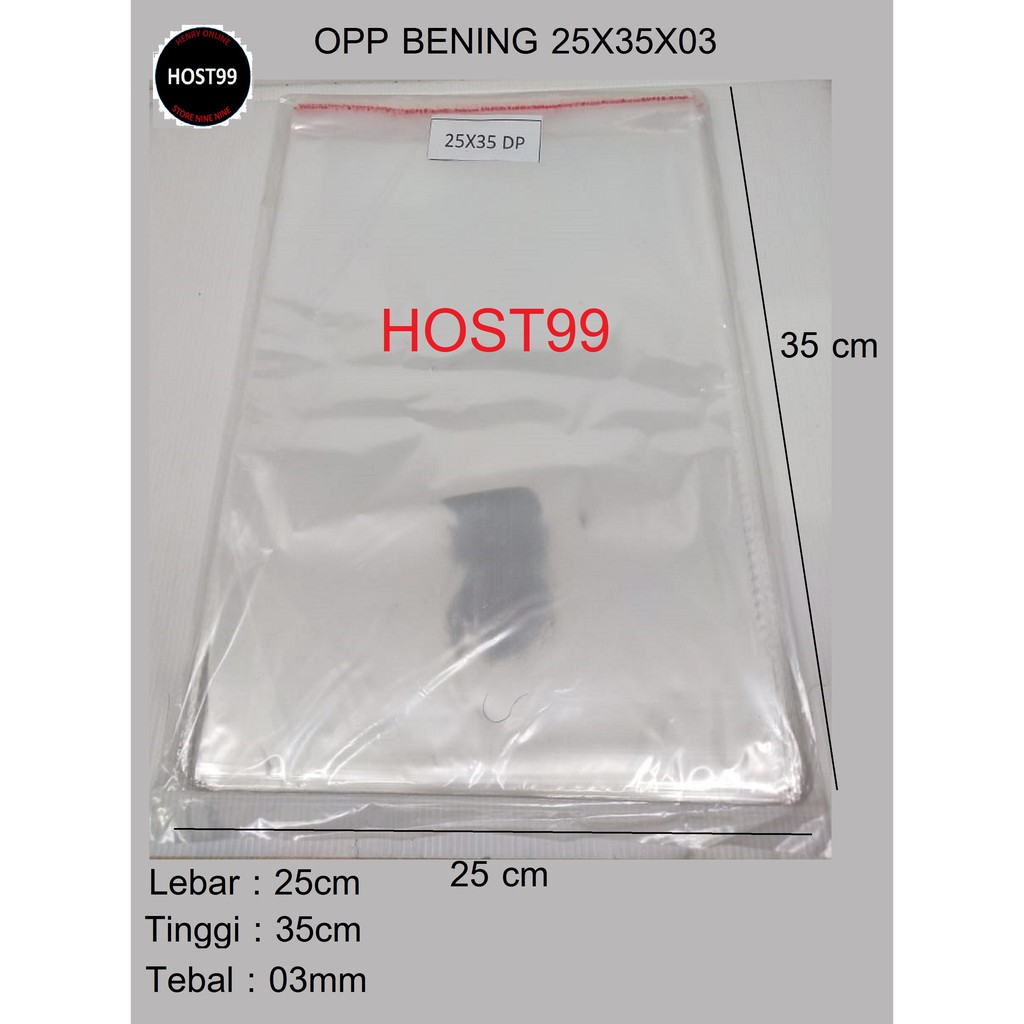 OPP PLASTIK LEM BAJU  UNDANGAN PLASTIC KITZ 25X35X03  OPP PLASTIK LEM BAJU  UNDANGAN PLASTIC KITZ 25X35X03