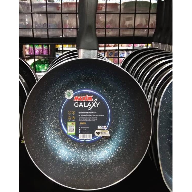 MAXIM GALAXY 24CM FRYPAN NGLX-FP24-P-TS-W Wajan Anti Lengket