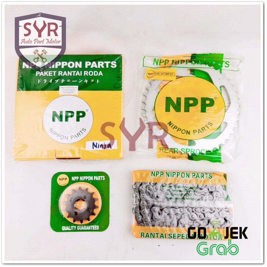 GEAR SET GEAR PAKET CHAIN KIT NINJA NPP BERGARANSI 100%