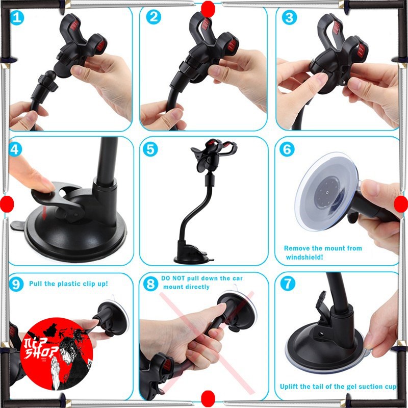 Holder Smartphone Mobil Lazypod Flexible Neck 3.5-6 Inch 5.0