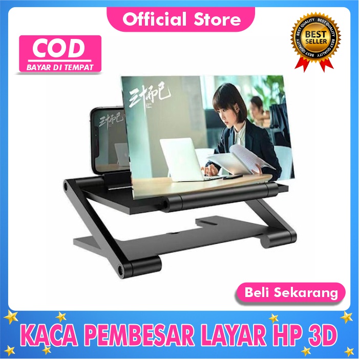 New alat pembesar tampilan layar hp proyektor mini portable untuk hp kaca pembesar smartphone