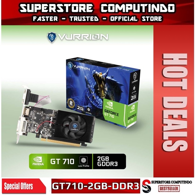 VGA NVIDIA VURRION GT 710 / GT710 LP 2GB DDR3 64-BIT