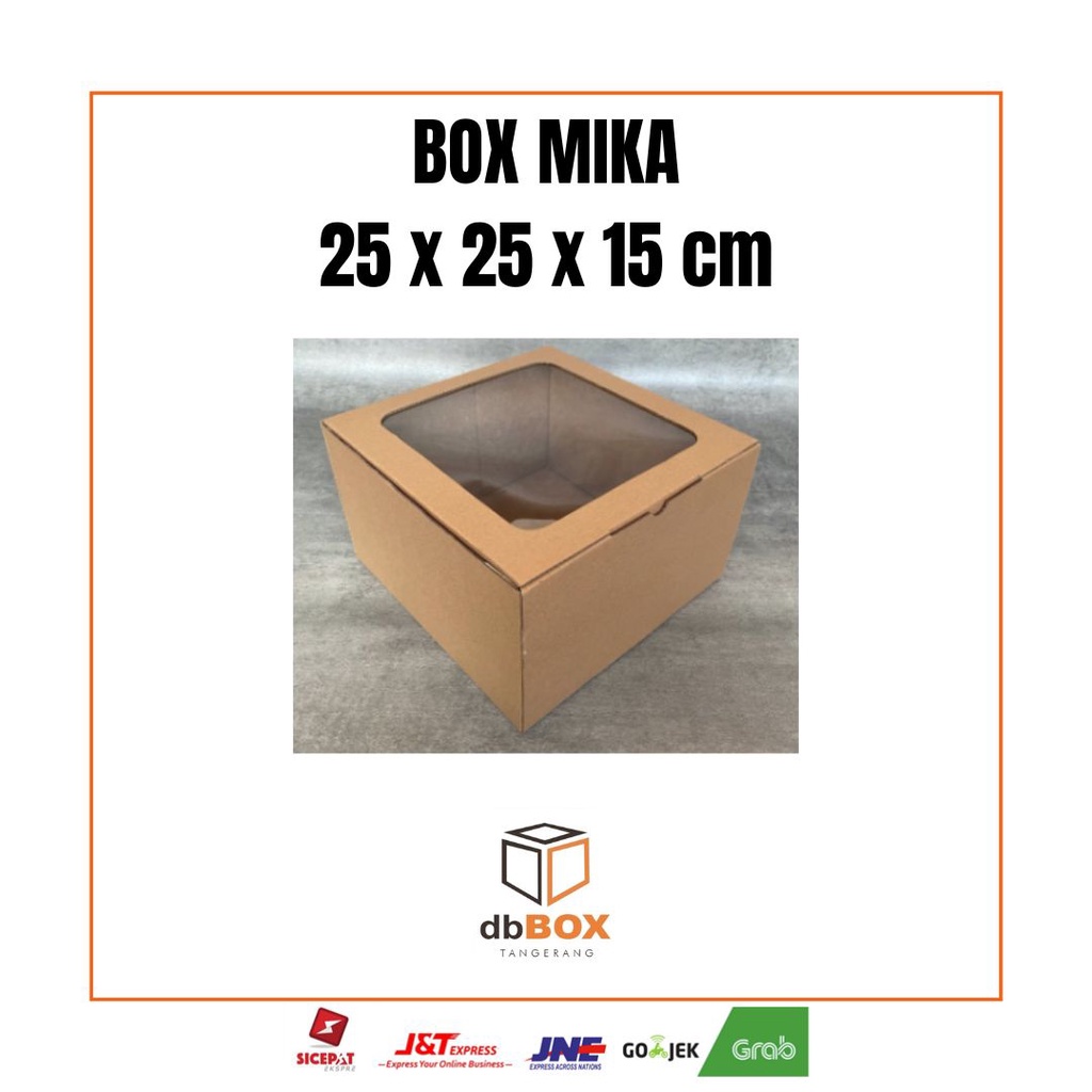 

BOX MIKA 25x25x15 cm | Box Die Cut dan Easy Usage | Box Kue Bolu | Box Kue Tart | Box Lebaran | Box Kue Ulang Tahun