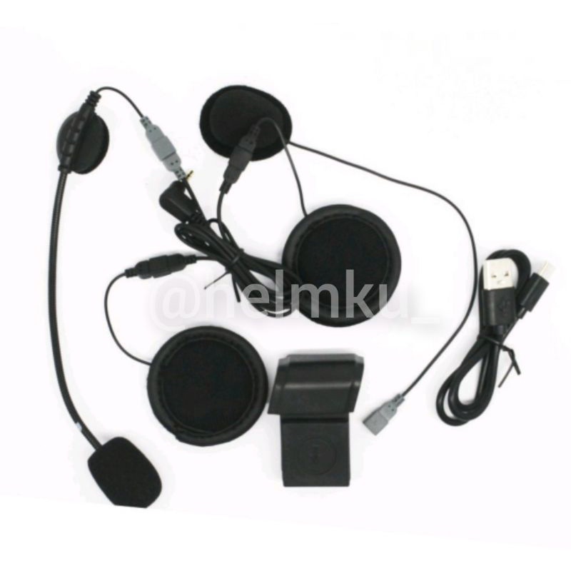 Full Paket Bracket Speaker Mic Headset Charger Intercom Ejeas Q2 Q7