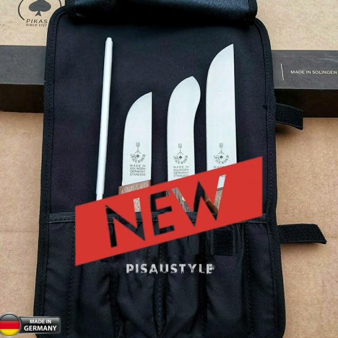 Pisau Cap Garpu 1 Set Solingen Germany - Sembelih, Skinning & Honing
