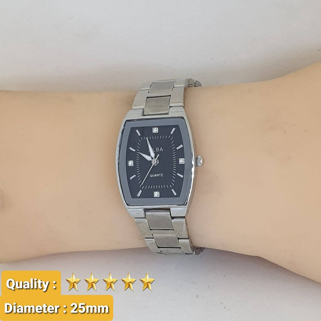 Jam Tangan Fashion Wanita Alba H6401B Tali Rantai Terbaru Free Box &amp; Baterai Cadangan