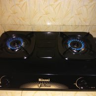 Kompor Gas Rinnai 2 tungku RI 302S S Sun Burner Gas Stove teflon SNI Original