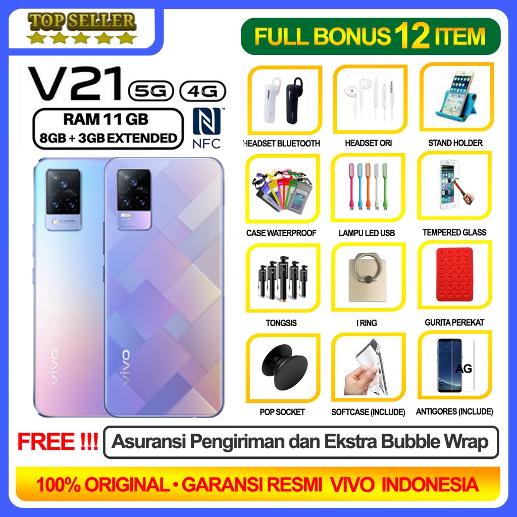 VIVO V23 5G & V21 5G 8/128 GB GARANSI RESMI-1
