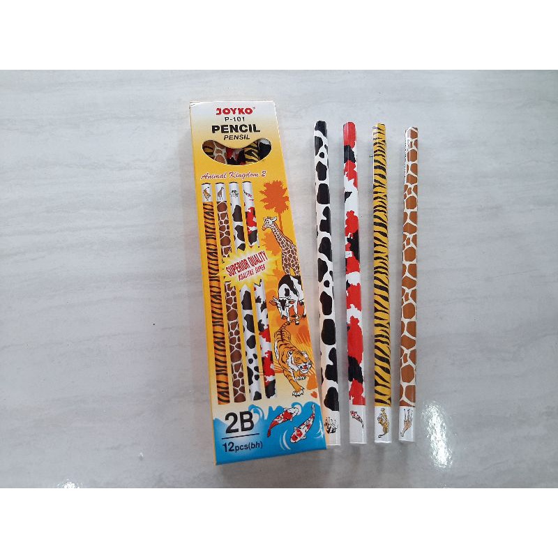 

PENSIL 2B P101 ANIMAL KINGDOM JOYKO 1PAK ISI 12PCS